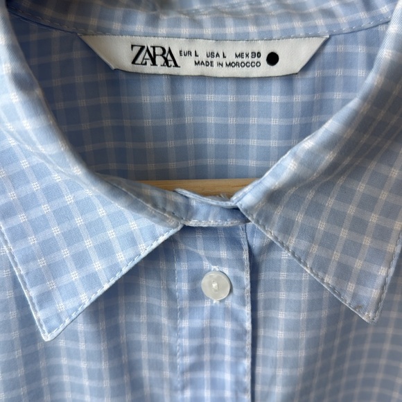 Zara Light Blue Women’s shirt, Size L - Picture 2 of 9